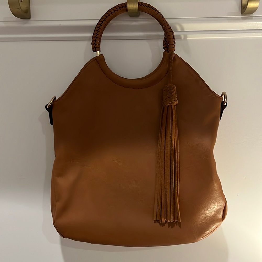 Vegan leather satchel